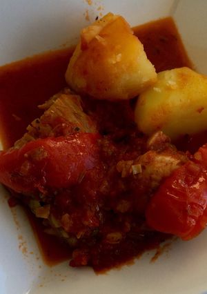 Una foto de Pollo a la portuguesa fácil