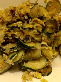 Una foto de Revuelto de zapallitos zucchinis