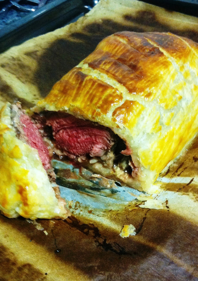 Una foto de Solomillo Wellington auténtico