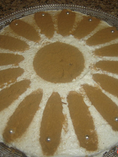 Una foto de Tarta mouse de arroz con leche