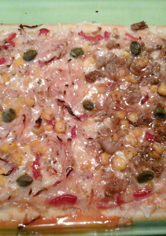 Una foto de Pizza dos hemisferios 