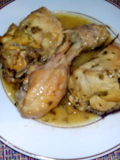 Una foto de Pollo al ajillo fácil con jeréz