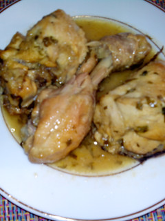 Una foto de Pollo al ajillo fácil con jeréz
