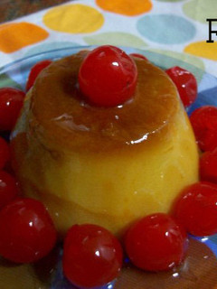 Una foto de Flan de yemas de huevo