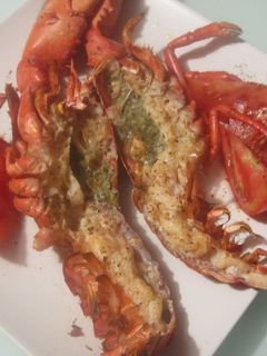 Una foto de Bogavante al horno