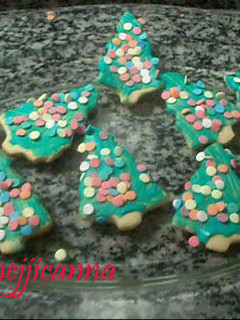 Una foto de Galletas navideñas decoradas de mantequilla