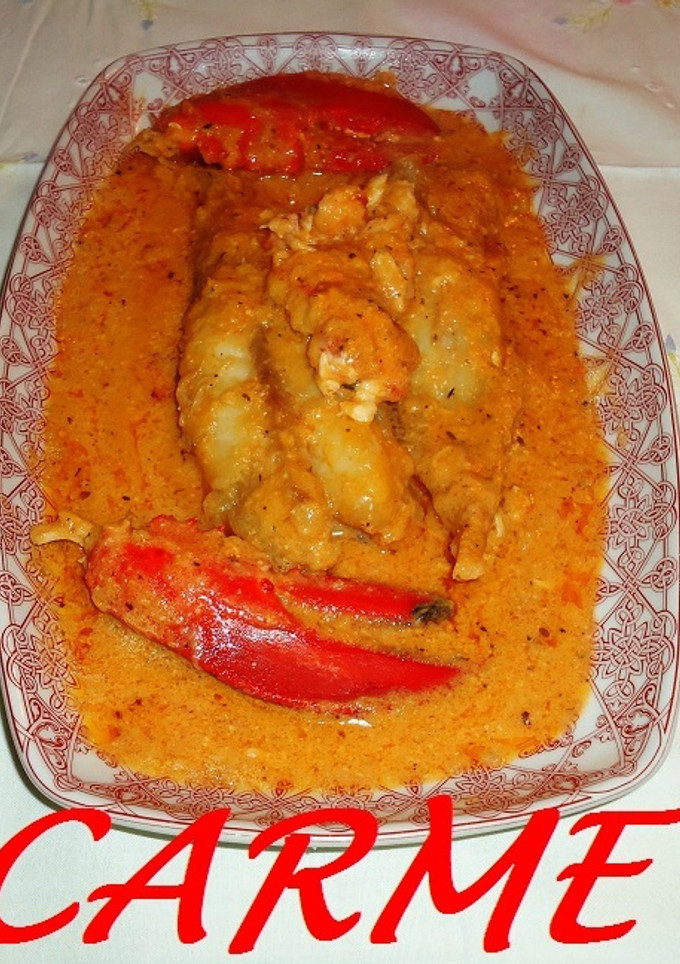Una foto de Bogavante en salsa de cava con rape