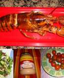 Bogavante en salsa de cóctel