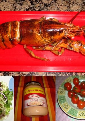 Una foto de Bogavante en salsa de cóctel