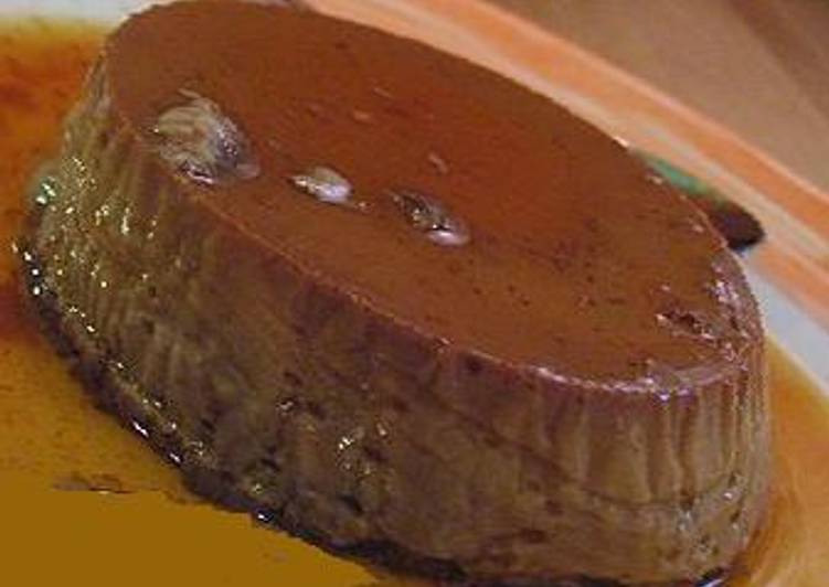 Flan de chocolate