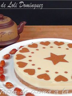 Una foto de Tarta de crema a la canela
