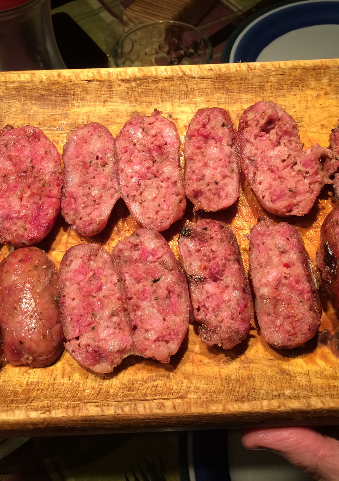 Una foto de Chorizos a la parrilla