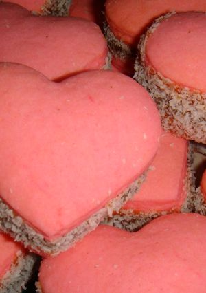 Una foto de Alfajores de maizena para San Valentín