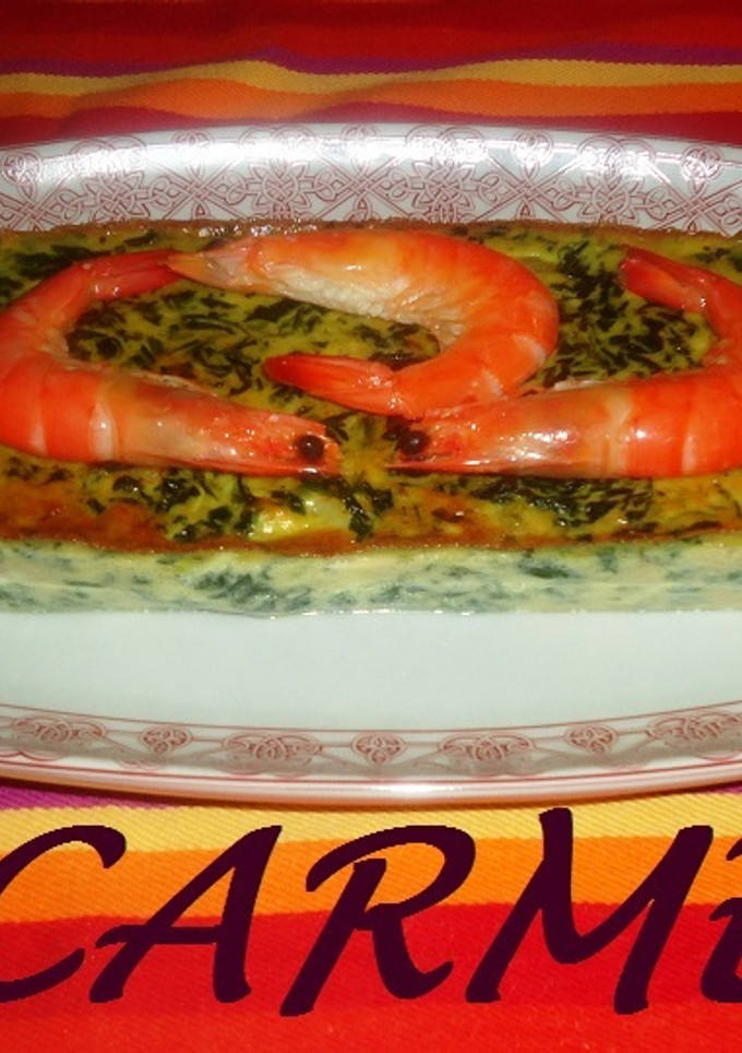 Una foto de Pastel de langostinos o gambas
