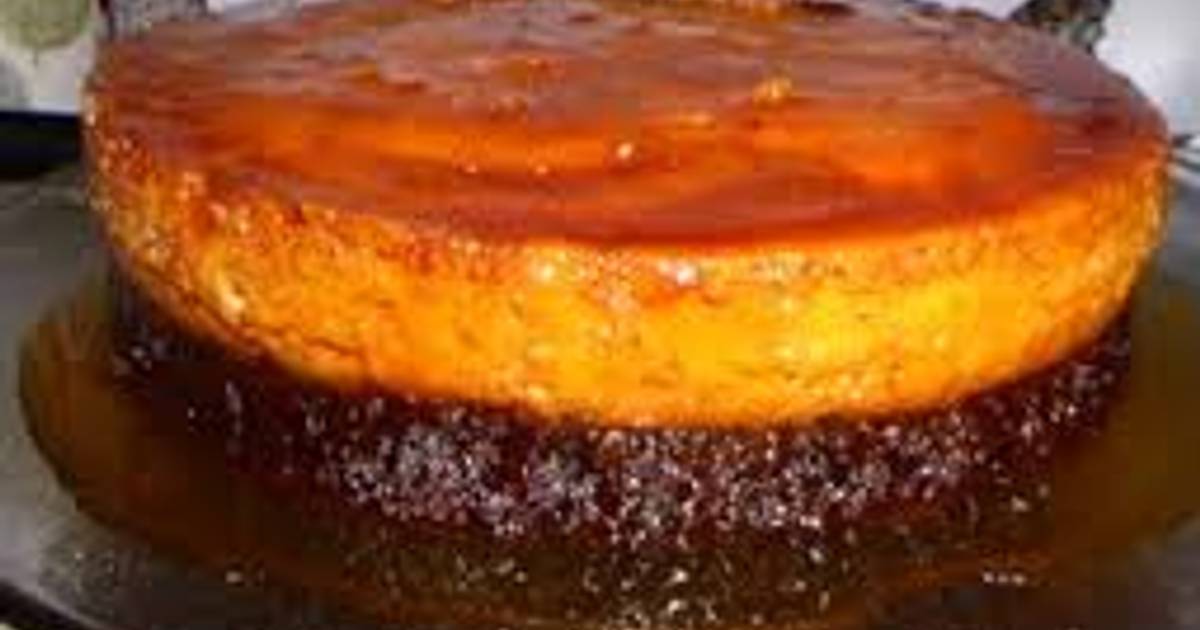 Delicioso Chocoflan con cajeta