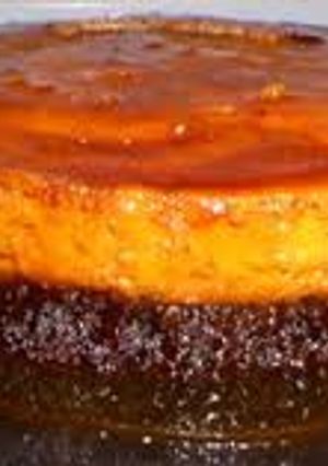 Una foto de Chocoflan auténtico