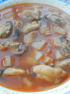 Una foto de Sopa de mejillones