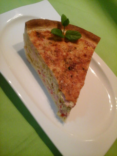 Una foto de Quiche vegetal con pavo