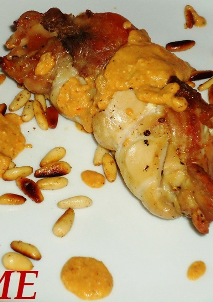 Una foto de Rollitos rellenos de pollo a las finas hierbas
