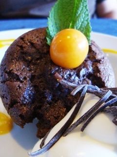 Una foto de Volcanes de chocolate