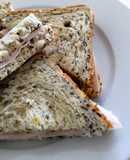 Sandwich de pipas de calabaza y pavo