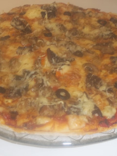 Una foto de Pizza de setas y champiñones