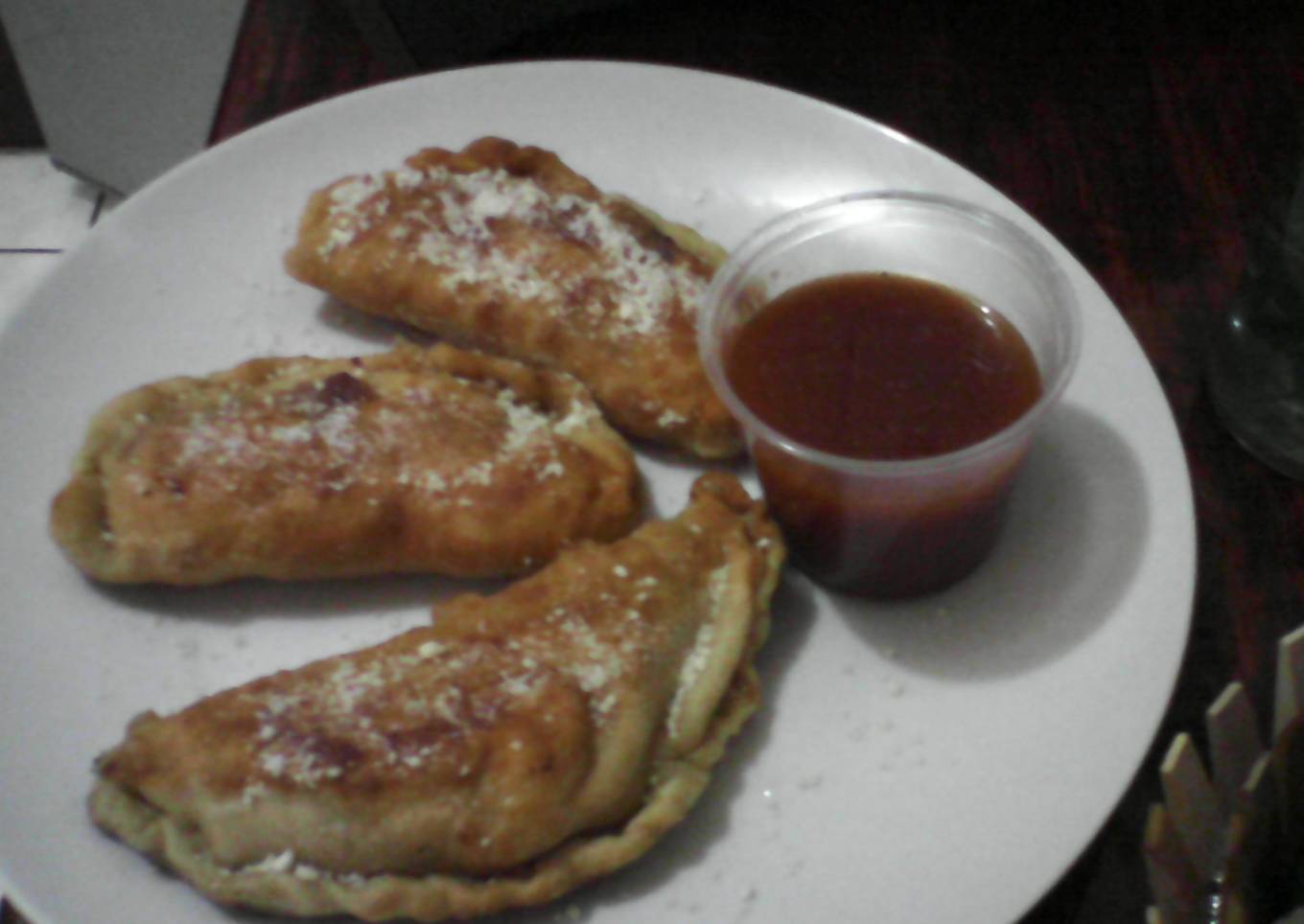 Empanadas fritas de carne molida de res