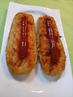 Una foto de Calabacines rellenos de cangrejo