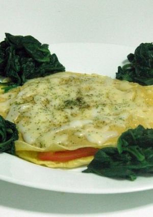 Una foto de Tortilla francesa combinada