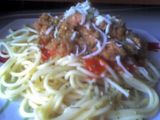 Spaguettis boloñesa vegetarianos