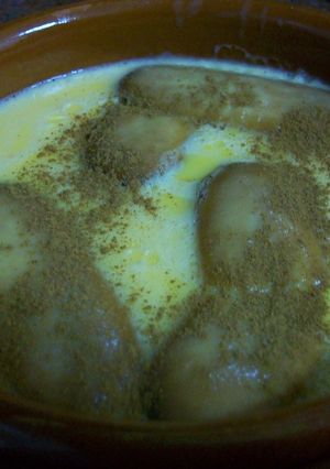 Una foto de Natillas caseras con bizcochos de soletilla