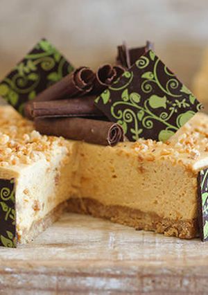Una foto de Tarta mousse con turrón de Jijona