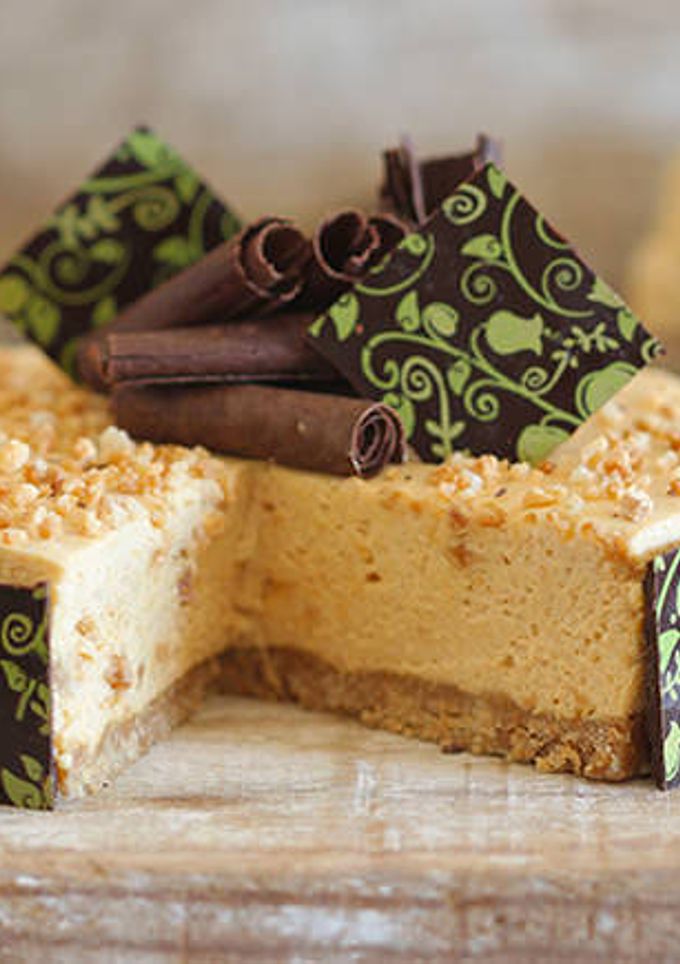 Una foto de Tarta mousse con turrón de Jijona
