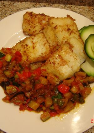Una foto de Bacalao con sanfaina (Montse)