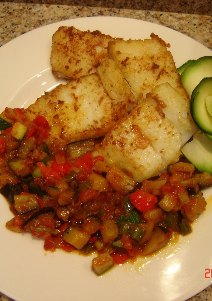 Una foto de Bacalao con sanfaina (Montse)