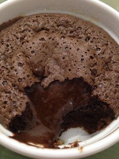 Una foto de Volcán de chocolate semiamargo