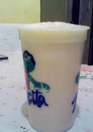 Una foto de Licuado de plátano normal