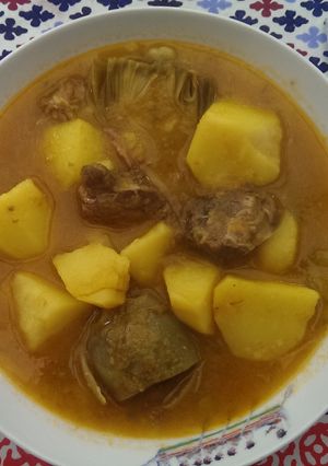 Una foto de Guisaillo de patatas con carne