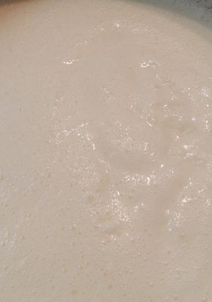 Una foto de Crema de chocolate blanco