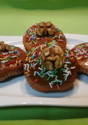 Una foto de Capricho de turrón con dulce de leche