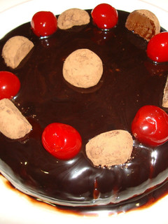 Una foto de Tarta de praliné de café y Baileys