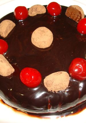 Una foto de Tarta de praliné de café y Baileys