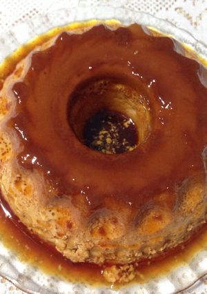 Una foto de Flan de dulce de leche
