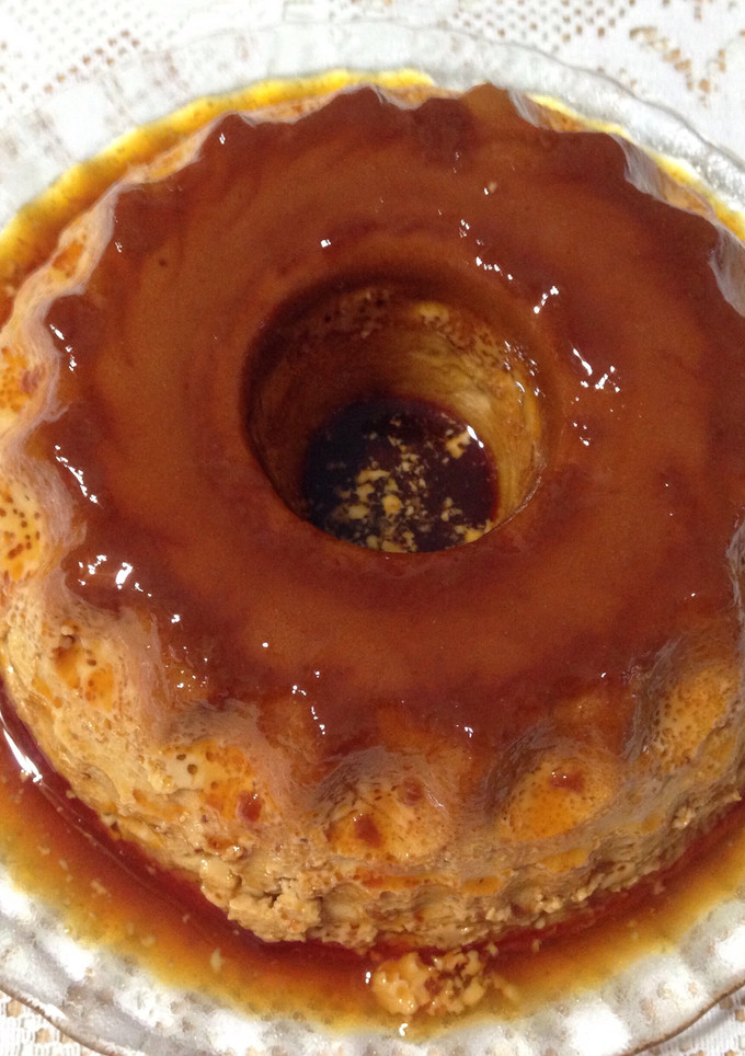 Una foto de Flan de dulce de leche