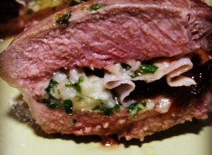 Una foto de Bife de chorizo relleno