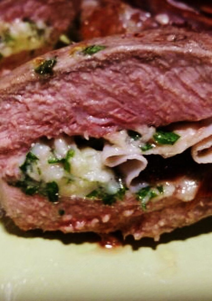 Una foto de Bife de chorizo relleno