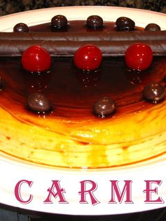 Una foto de Flan de crema catalana