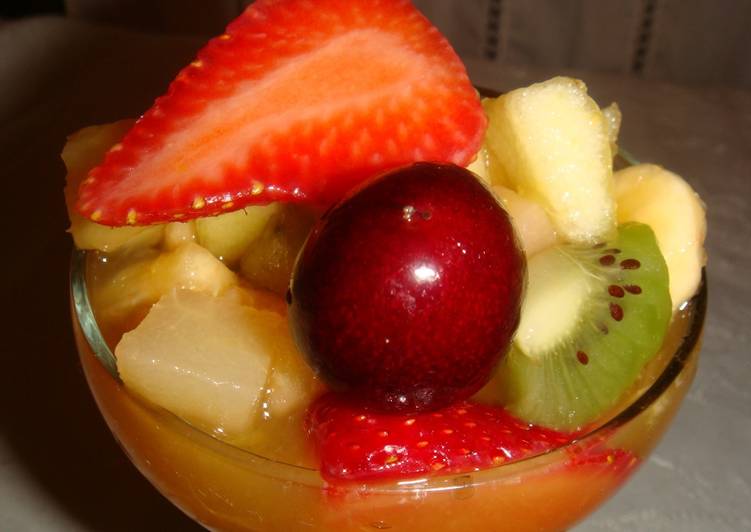 Ensalada de frutas tradicional argentina