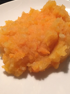 Una foto de Puré de patata con calabaza
