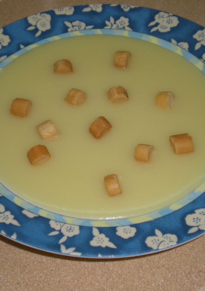 Una foto de Crema de patatas y cebollas